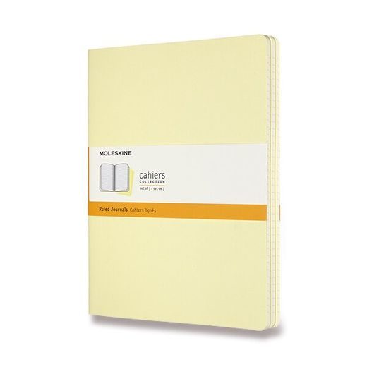 SEŠITY MOLESKINE CAHIER VÝBĚR BAREV, 3KS - MĚKKÉ DESKY - XL, LINKOVANÝ 1331/22392 - DIÁRE A ZÁPISNÍKY - OSTATNÉ
