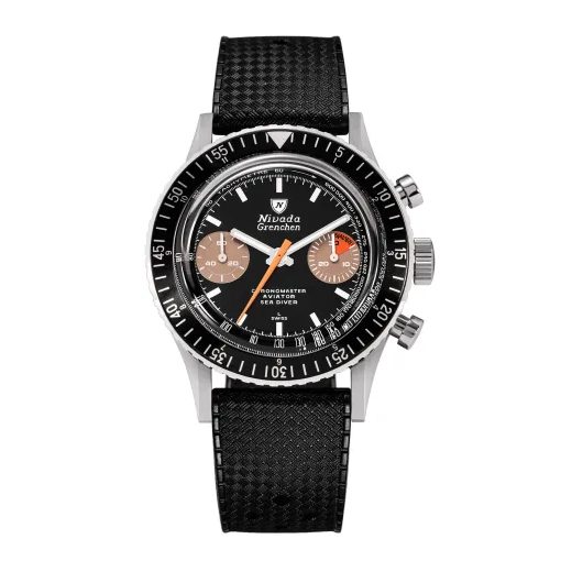 NIVADA GRENCHEN CHRONOMASTER WHITE ORANGE BOY INTER. BEZEL - MANUÁLNE - CHRONOMASTER - ZNAČKY