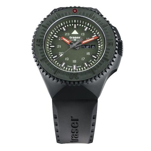 TRASER P69 BLACK STEALTH GREEN RUBBER - TACTICAL - ZNAČKY