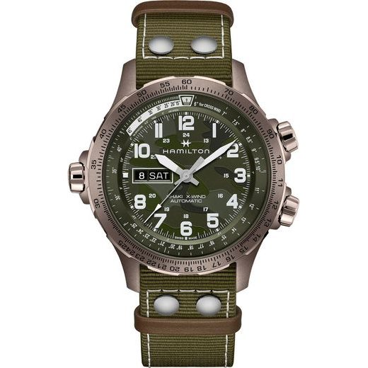 HAMILTON KHAKI AVIATION X-WIND DAY DATE AUTO H77775960 - KHAKI AVIATION - ZNAČKY