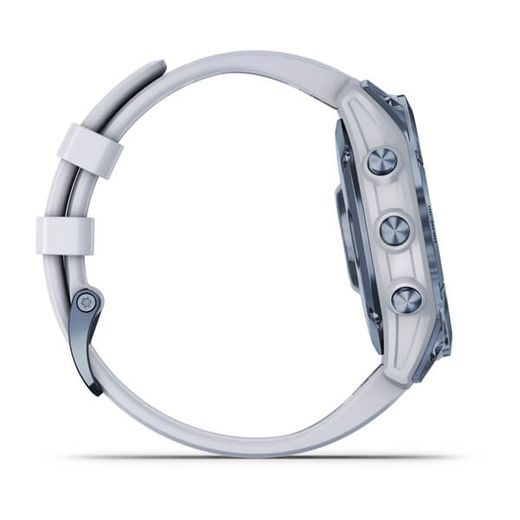GARMIN FENIX 7 PRO SAPPHIRE SOLAR TITAN BLUE/ WHITE SILICONE BAND - 010-02540-25 - FENIX 7 - ZNAČKY