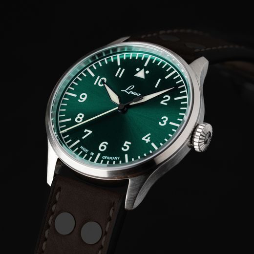 LACO FLIEGER STUTTGART PRO GRÜN 40 HANDWINDING - FLIEGER PRO - ZNAČKY