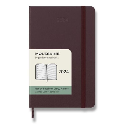 DIÁŘ MOLESKINE 2024 VÝBĚR BAREV - TÝDENNÍ - TVRDÉ DESKY - L 1206/57230 - DIÁRE A ZÁPISNÍKY - OSTATNÉ
