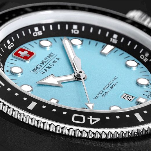 SWISS MILITARY HANOWA OCEAN PIONEER SMWGN0001186 - AQUA - ZNAČKY