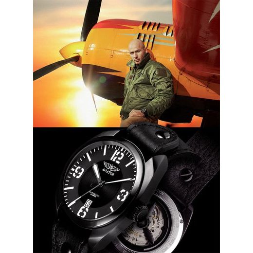 VRTUĽA AVIATOR AUTOMATIC R.3.08.5.020.4 - PROPELLER - ZNAČKY