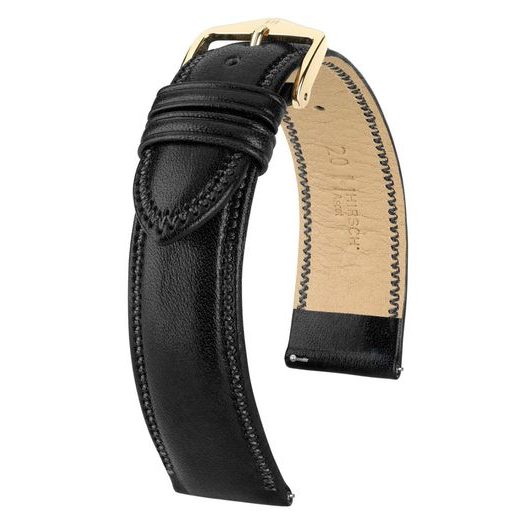 ŘEMÍNEK HIRSCH ASCOT - ČERNÝ, LESK - REMIENKY - OSTATNÉ