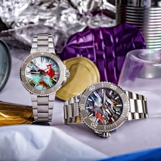 ORIS AQUIS DATE 36,5 MM UPCYCLE 01 733 7770 4150-SET - AQUIS - ZNAČKY