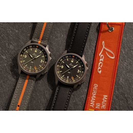 LACO FLIEGER FRANKFURT 40 GMT GRAU - PILOT SPECIAL MODELS - ZNAČKY