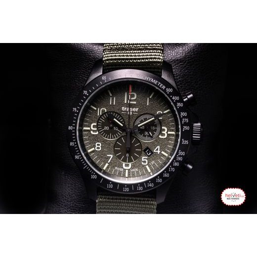 TRASER P67 OFFICER PRO CHRONOGRAPH GREEN NATO - HERITAGE - ZNAČKY