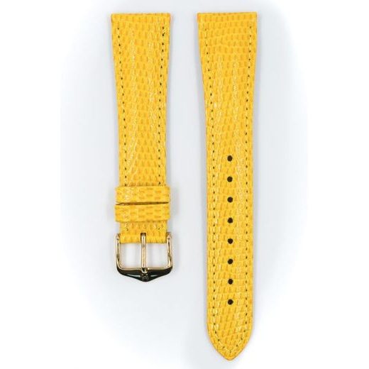 ŘEMÍNEK HIRSCH LONDON 1 LIZARD - ŽLUTÝ, LESK - REMIENKY - OSTATNÉ