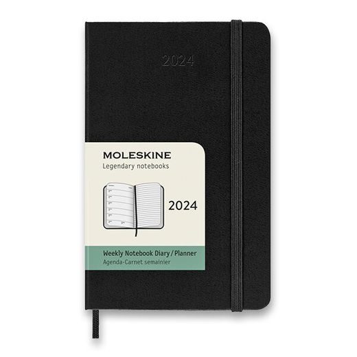 DIÁŘ MOLESKINE 2024 VÝBĚR BAREV - TÝDENNÍ - TVRDÉ DESKY - L 1206/57230 - DIÁRE A ZÁPISNÍKY - OSTATNÉ