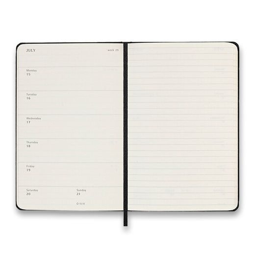 DIÁŘ MOLESKINE 2024 VÝBĚR BAREV - TÝDENNÍ - TVRDÉ DESKY - L 1206/57230 - DIÁRE A ZÁPISNÍKY - OSTATNÉ