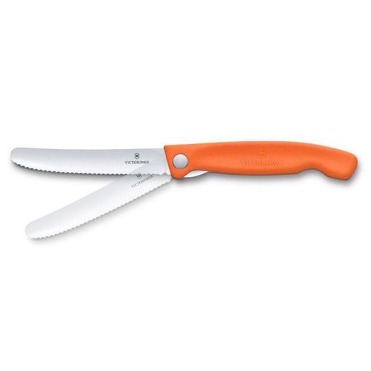 PIKNIKOVÝ NÔŽ VICTORINOX SWISS CLASSIC WAVY 11 CM ORANŽOVÝ 6.7839.FC1 - VRECKOVÉ NOŽE - OSTATNÉ