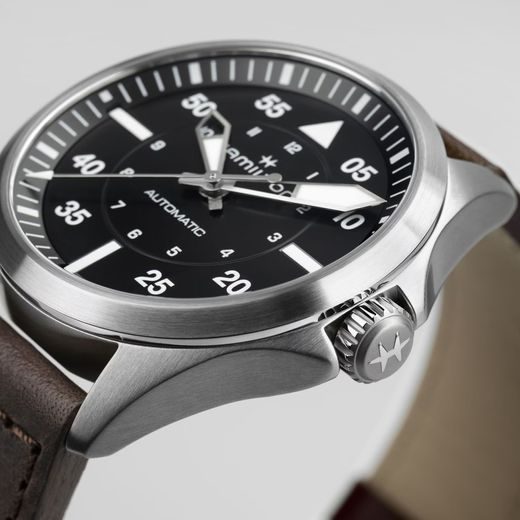 HAMILTON KHAKI AVIATION PILOT DAY DATE AUTO 39MM H76305530 - KHAKI AVIATION - ZNAČKY