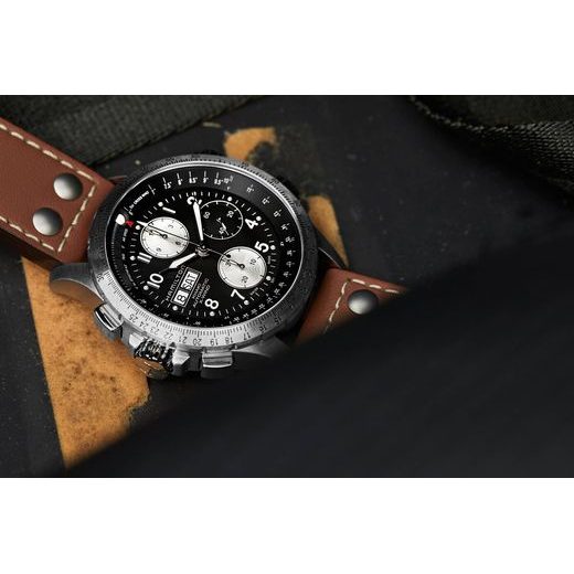 HAMILTON KHAKI AVIATION X-WIND AUTO CHRONO H77616533 - KHAKI AVIATION - ZNAČKY