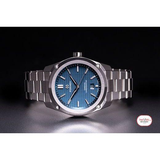 FORMEX ESSENCE FORTYTHREE AUTOMATICKÝ CHRONOMETER MODRÝ OCEĽOVÝ NÁRAMOK - ESSENCE - ZNAČKY