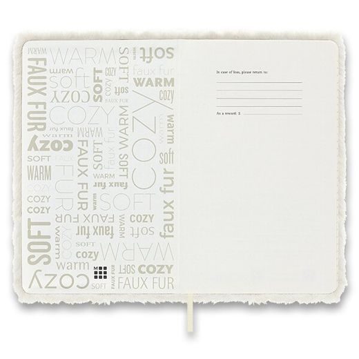 ZÁPISNÍK MOLESKINE FAUX FUR - TVRDÉ DESKY - L, LINKOVANÝ 1331/1917342 - DIÁRE A ZÁPISNÍKY - OSTATNÉ