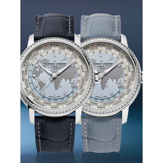 FREDERIQUE CONSTANT MANUFACTURE CLASSIC WORLDTIMER AUTOMATIC LIMITED EDITION FC-719LBWD3DH6 - MANUFACTURE - ZNAČKY