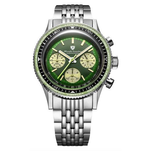 NIVADA GRENCHEN CHRONOKING RACING GREEN – INTER. BEZEL - CHRONOMASTER - ZNAČKY