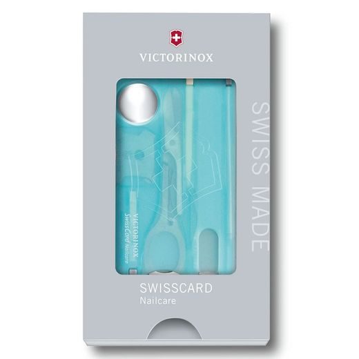 VICTORINOX SWISSCARD NAILCARE ICE-BLUE TRANSLUCENT - VRECKOVÉ NOŽE - OSTATNÉ