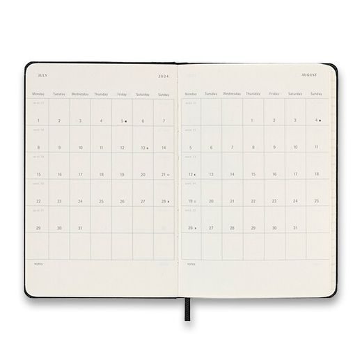 DIÁŘ MOLESKINE 2024 VÝBĚR BAREV - TÝDENNÍ - TVRDÉ DESKY - L 1206/57230 - DIÁRE A ZÁPISNÍKY - OSTATNÉ