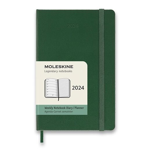 DIÁŘ MOLESKINE 2024 VÝBĚR BAREV - TÝDENNÍ - TVRDÉ DESKY - L 1206/57230 - DIÁRE A ZÁPISNÍKY - OSTATNÉ