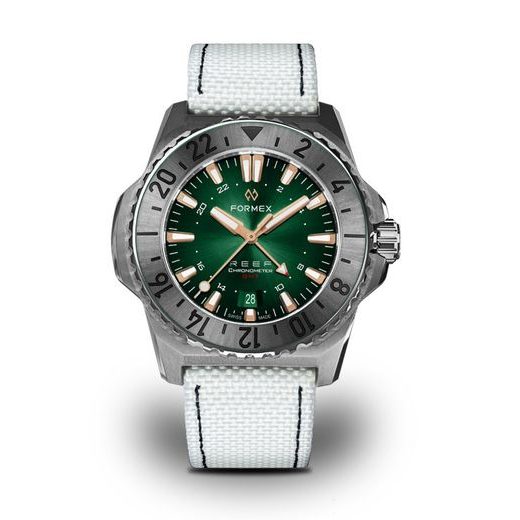 FORMEX REEF GMT AUTOMATIC CHRONOMETER GREEN DIAL WITH ROSE GOLD - REEF - ZNAČKY