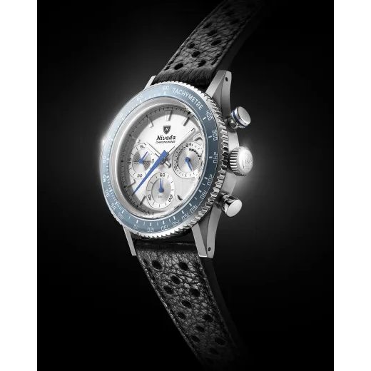 NIVADA GRENCHEN CHRONOKING MECAQUARTZ RACING GREY - INTER. BEZEL - CHRONOMASTER - ZNAČKY