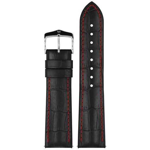 ŘEMÍNEK HIRSCH GEORGE - ČERNÝ, ČERVENÉ PROŠITÍ - REMIENKY - OSTATNÉ