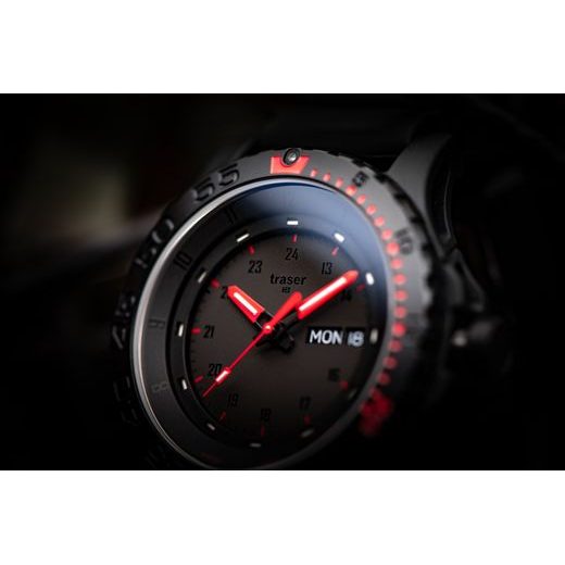 TRASER P6600 RED COMBAT KOŽA - TACTICAL - ZNAČKY