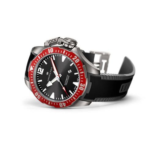 HAMILTON KHAKI NAVY KHAKI NAVY FROGMAN TITANIUM AUTO H77805335 - KHAKI NAVY - ZNAČKY