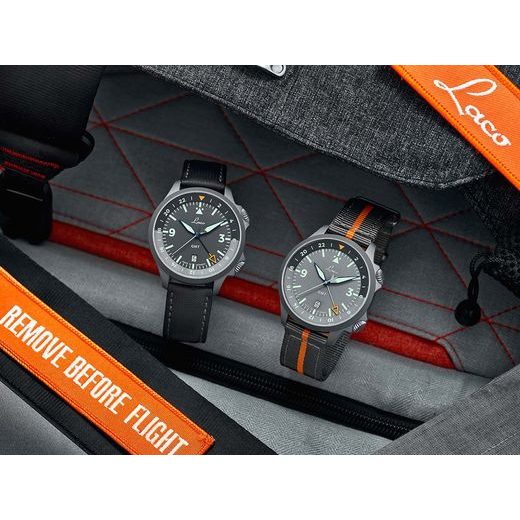 LACO FLIEGER FRANKFURT GMT GRAU - PILOT SPECIAL MODELS - ZNAČKY