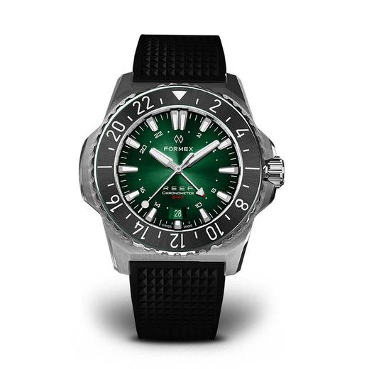 FORMEX REEF GMT AUTOMATIC CHRONOMETER GREEN DIAL WITH RED GMT - REEF - ZNAČKY