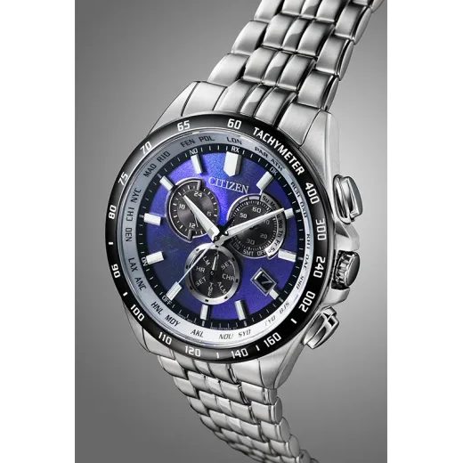 CITIZEN ECO-DRIVE RADIO CONTROLLED UNITE WITH BLUE LIMITED EDITION CB5874-81L - CITIZEN - ZNAČKY