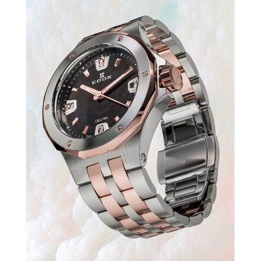 EDOX SPORT DELFIN THE ORIGINAL DATE LADY 53100-357RM-NANRND - DELFIN - ZNAČKY