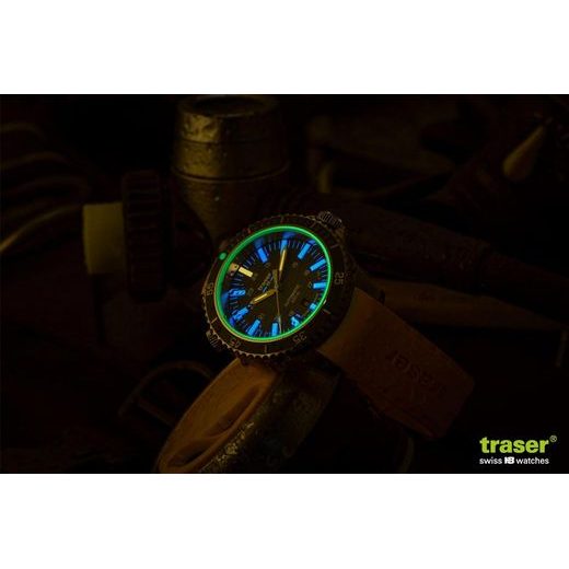 TRASER P67 DIVER AUTOMATIC T100 GREY ŽLTÁ GUMA - HERITAGE - ZNAČKY