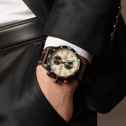 VOSTOK EUROPE ALMAZ CHRONO LINE 6S11-320C677 - ALMAZ SPACE STATION - ZNAČKY