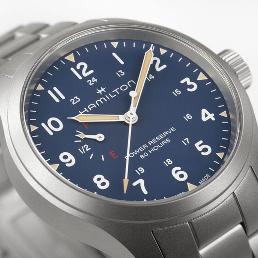 HAMILTON KHAKI FIELD MECHANICAL POWER RESERVE 40 MM H69509140 - KHAKI FIELD - ZNAČKY
