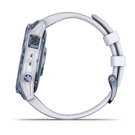 GARMIN FENIX 7 PRO SAPPHIRE SOLAR TITAN BLUE/ WHITE SILICONE BAND - 010-02540-25 - FENIX 7 - ZNAČKY