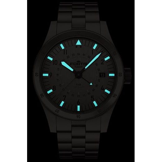 FORTIS FLIEGER F-43 TRIPLE-GMT TITANIUM ORANGE COSC F4260002 - FLIEGER - ZNAČKY