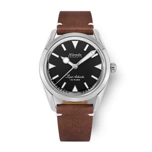 NIVADA GRENCHEN SUPER ANTARCTIC 35 MM - BLACK WHITE LUMINOVA - ANTARCTIC - ZNAČKY