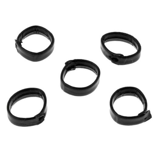 ČIERNE KOŽENÉ OČKO 20 MM (1KS) - REMIENKY - OSTATNÉ