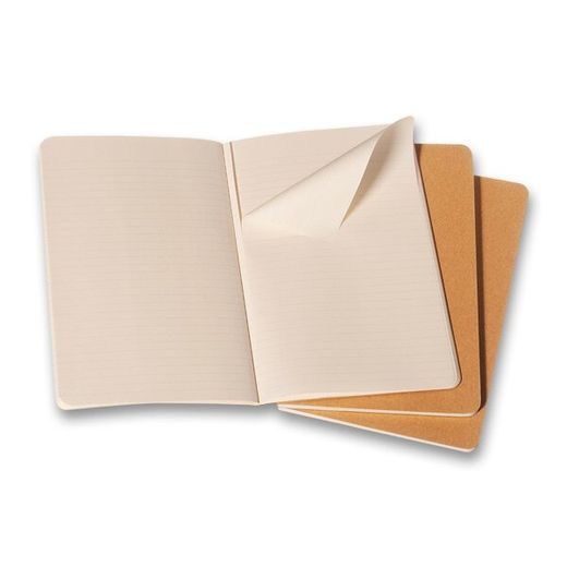 SEŠITY MOLESKINE CAHIER VÝBĚR BAREV, 3KS - MĚKKÉ DESKY - L, LINKOVANÝ 1331/22372 - DIÁRE A ZÁPISNÍKY - OSTATNÉ