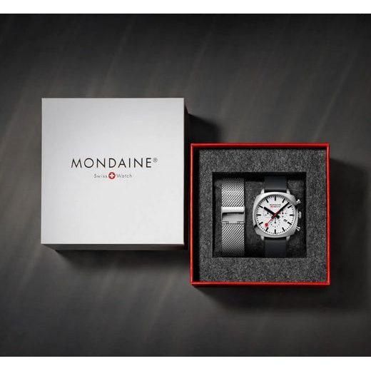MONDAINE SQUAR CHRONO MSL.41410.LBV.SET - CUSHION - ZNAČKY
