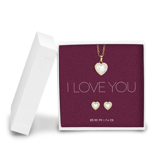 DÁRKOVÁ SADA NÁHRDELNÍK + NAUŠNICE BERING ARCTIC SYMPHONY 428-712-GOLD - NÁHRDELNÍKY - OSTATNÉ