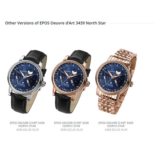 EPOS OEUVRE D’ART NORTH STAR 3439.322.20.16.30 - ARTISTRY - ZNAČKY
