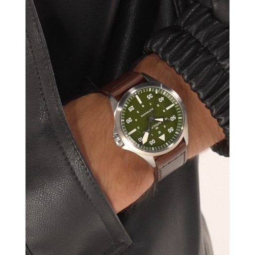 HAMILTON KHAKI AVIATION PILOT DAY DATE AUTO 39MM H76305560 - KHAKI AVIATION - ZNAČKY