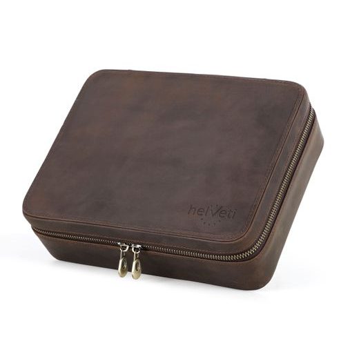 KOŽENÉ POUZDRO NA HODINKY HELVETI - BOXY NA HODINKY - OSTATNÉ