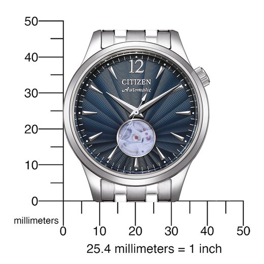 CITIZEN AUTOMATIC OPEN HEART NH9131-73L - ELEGANT - ZNAČKY