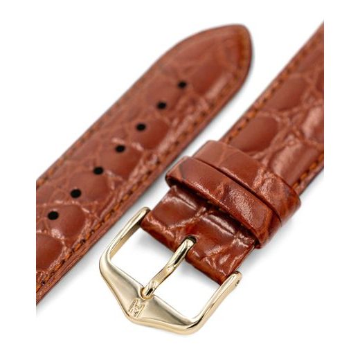 REMIENOK HIRSCH CROCOGRAIN - ZLATOHNEDÝ - REMIENKY - OSTATNÉ